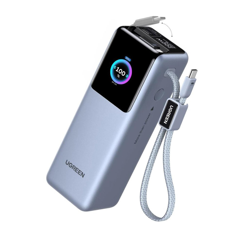 UGREEN PB728 (75702B) ulkoinen akku, 25000mAh, 200W, QC + PD, 1 x USB-A - 3 x USB-C, harmaa