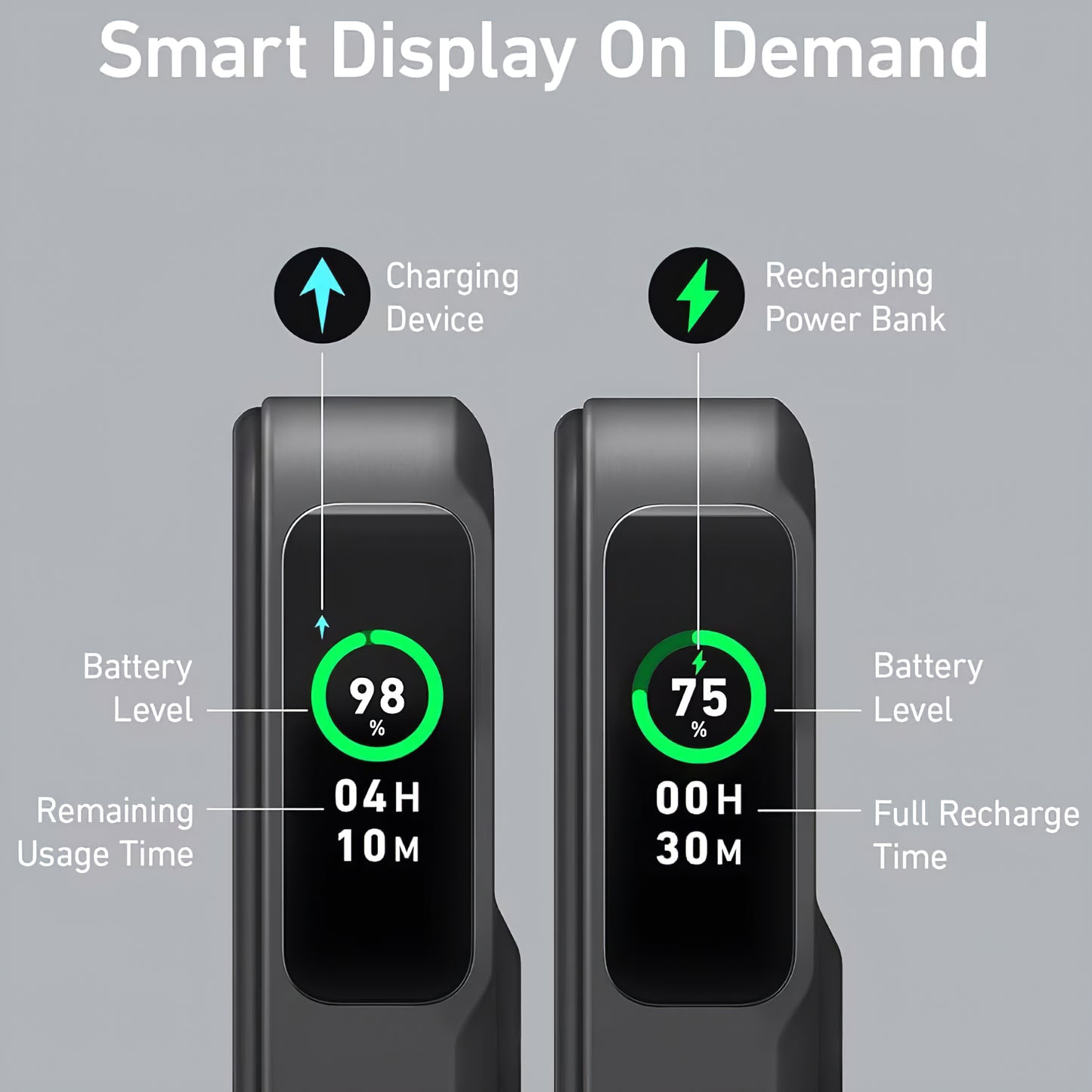 Anker MagGo Langaton ulkoinen akku, 10000mAh, 27W, PD + FQI, 1 x QI - 1 x USB-C, musta A1654G11