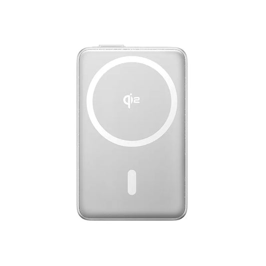 Baseus Nomos Kickstand -langaton ulkoinen akku, 10000mAh, 45W, PD + QI, 1 x QI - 1 x USB-C, Musta P10078800843-00