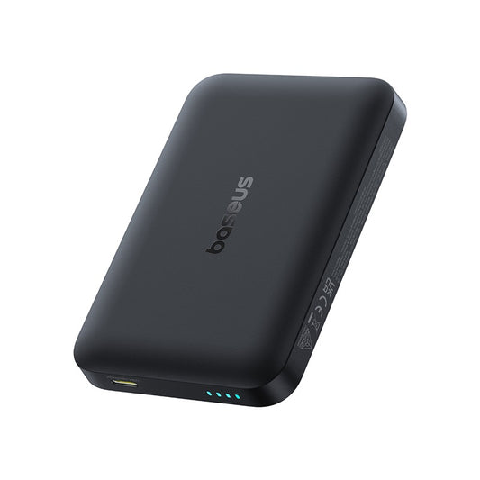 Langaton ulkoinen akku Baseus EnerFill FM11, 10000mAh, 30W, PD + FQI, 1 x QI - 1 x USB-C, Musta