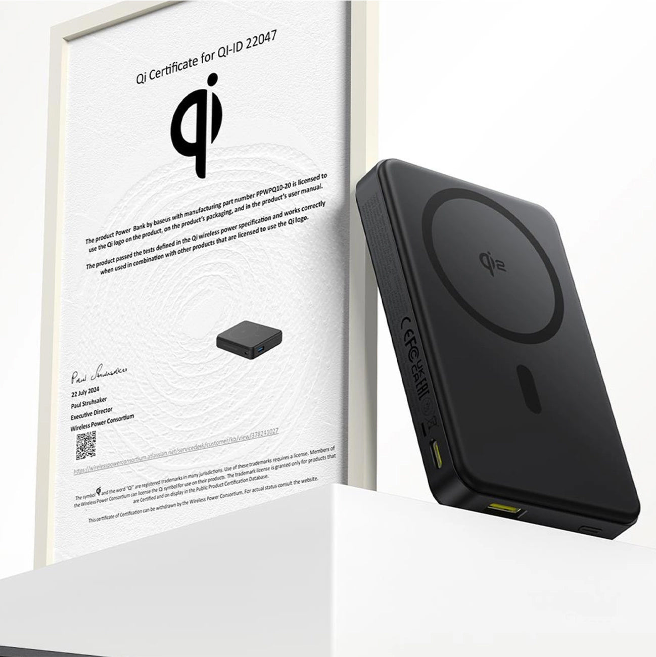 Baseus Airpow2 Qi2 langaton ulkoinen akku, 10000mAh, 22.5W, QC + PD + FQI, 1 x QI - 1 x USB-A - 1 x USB-C, Musta P10080000123-00