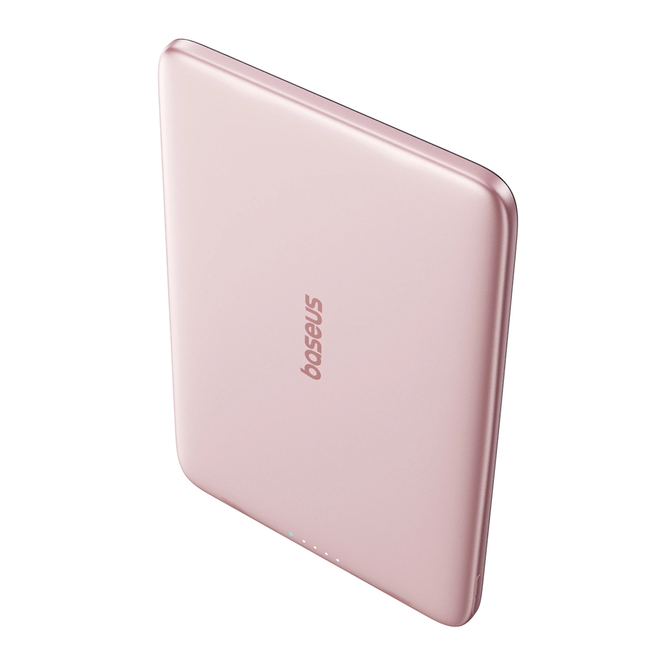Langaton ulkoinen akku Baseus PicoGo AM41, 5000mAh, 20W, PD + FQI, 1 x QI - 1 x USB-C, Vaaleanpunainen