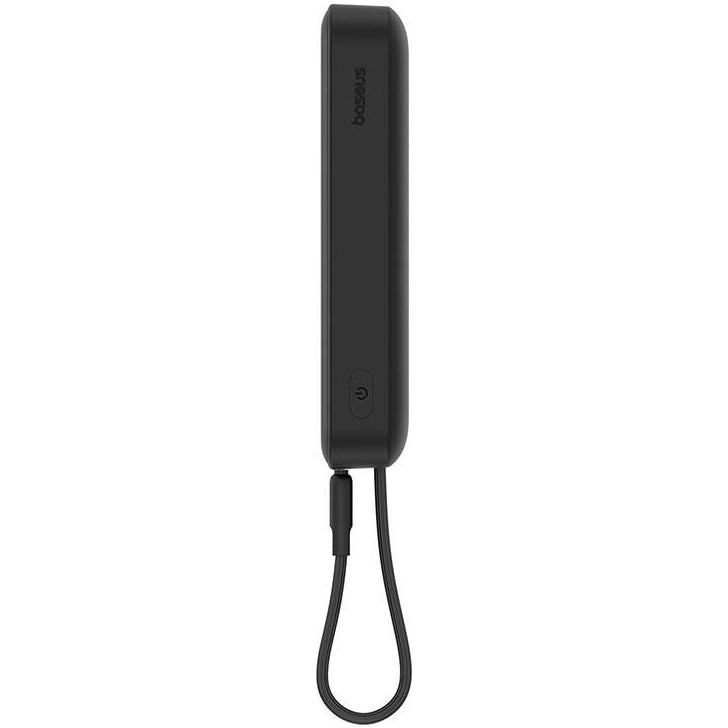 Baseus Magnetic Mini langaton ulkoinen akku, 10000mAh, 20W, PD + FQI, 1 x Lightning - 1 x QI - 1 x USB-C, Musta P10022109113-00
