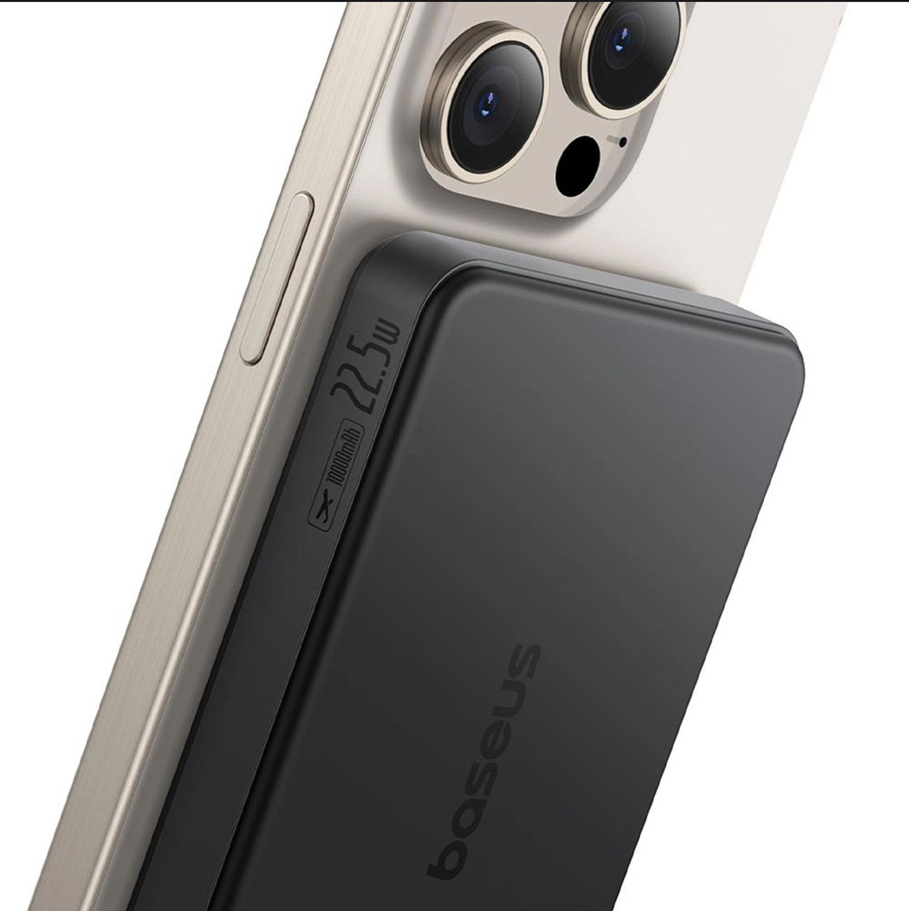 Baseus Airpow2 Qi2 langaton ulkoinen akku, 10000mAh, 22.5W, QC + PD + FQI, 1 x QI - 1 x USB-A - 1 x USB-C, Musta P10080000123-00