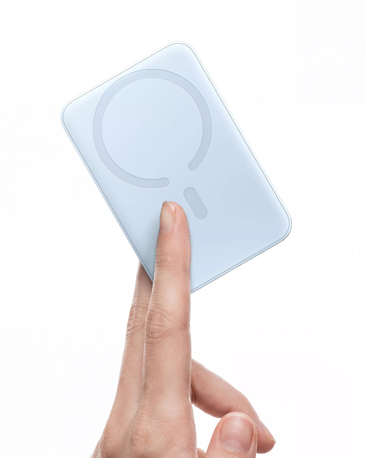 Langaton ulkoinen akku Baseus EnerFill FM11 Ultra-Mini, 10000mAh, 22,5W, PD + FQI, 1 x QI - 1 x USB-C, Sininen P1008210E313-00