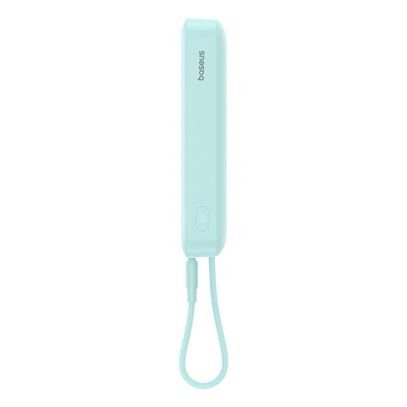 Baseus Magnetic Mini langaton ulkoinen akku, 10000mAh, 30W, PD + FQI, 1 x Lightning - 1 x QI - 1 x USB-C, Sininen P1002210B333-00