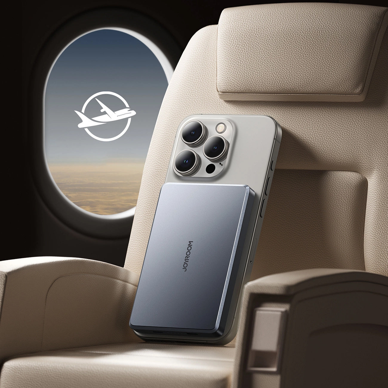 Langaton ulkoinen akku Joyroom JR-PBM08 Pro, 10000mAh, 20W, PD + FQI, 1 x QI - 1 x USB-C, Harmaa