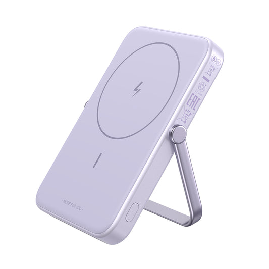 UGREEN PB571 Uno langaton ulkoinen akku, 5000mAh, 20W, PD + FQI, 1 x QI - 1 x USB-C, Violetti
