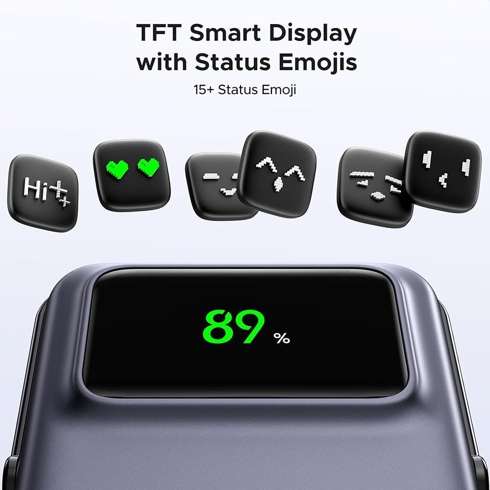 UGREEN PB764 Uno langaton ulkoinen akku, 10000mAh, 20W, PD + FQI, 1 x QI - 1 x USB-C, Harmaa