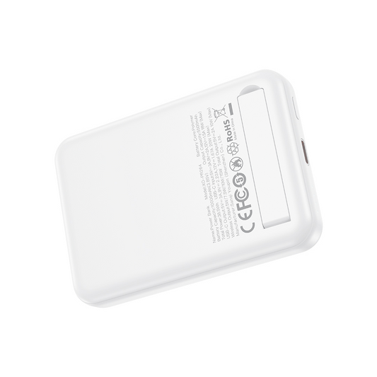 Langaton ulkoinen akku XO Design PR264, 10000mAh, 20W, PD + FQI, 1 x USB-C, Valkoinen