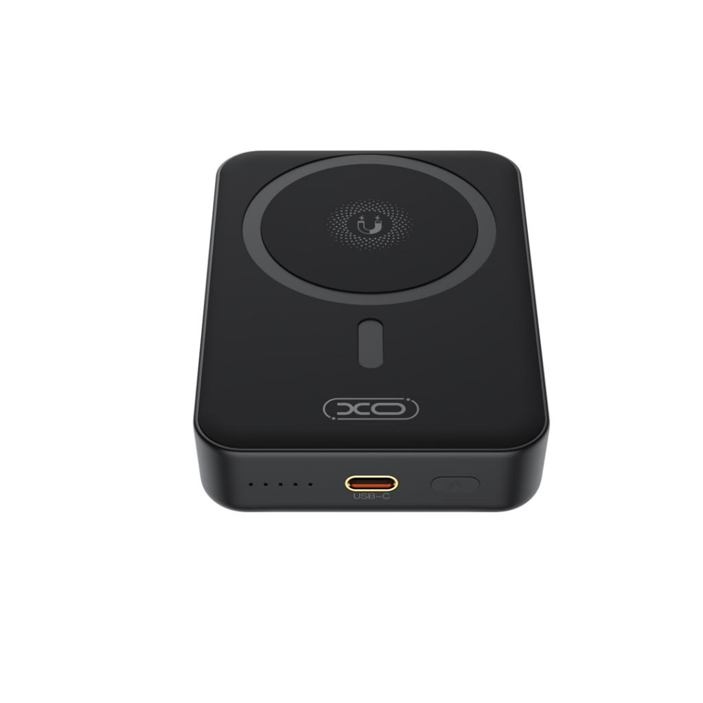 XO Design PR231 Wireless External Battery, 10000mAh, 20W, PD + FQI, 1 x QI - 1 x USB-C, Black