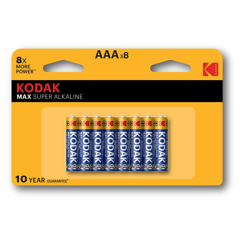 Kodak Max Super Battery, AAA / LR3, Set of 8 pieces