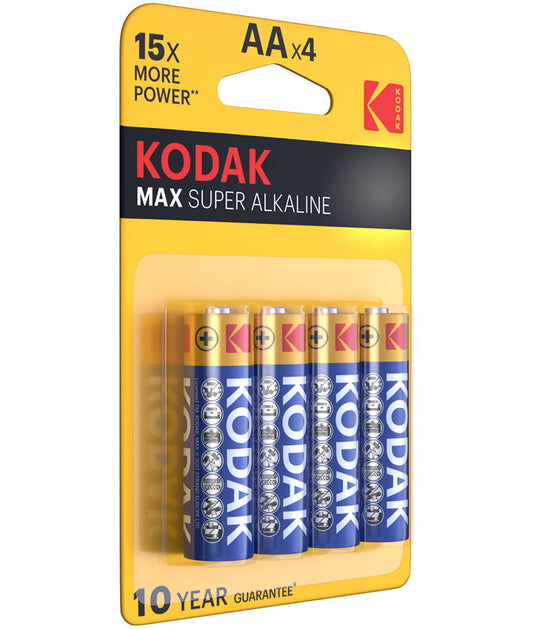 Kodak Max Super -paristo, AA / LR6, 4 kappaleen setti
