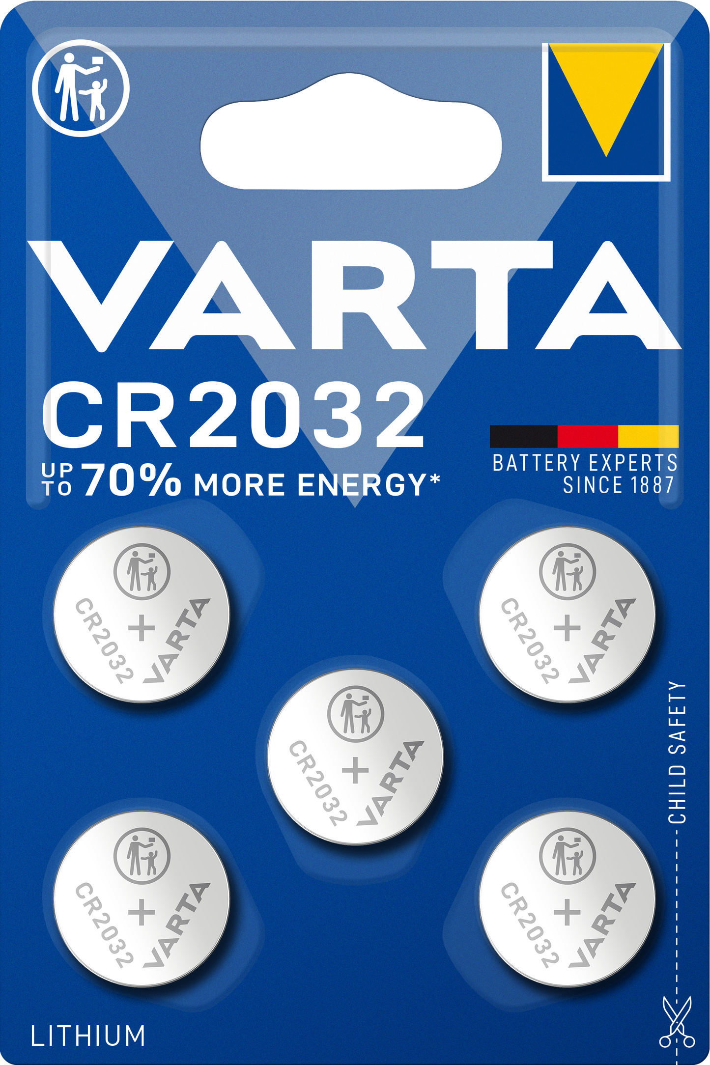 Varta-paristo, CR2032, 5 kappaleen setti
