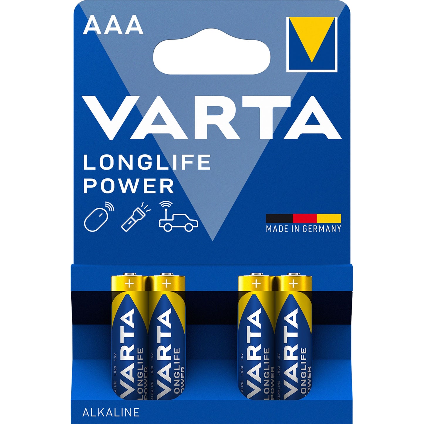 Varta Longlife Power 4903 -paristo, AAA / LR3, 4 kappaleen setti