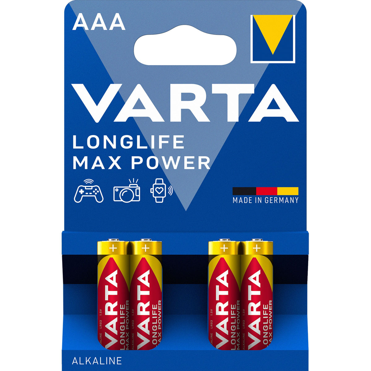 Varta Longlife Max Power 4703 -paristo, AAA / LR3, 4 kappaleen setti