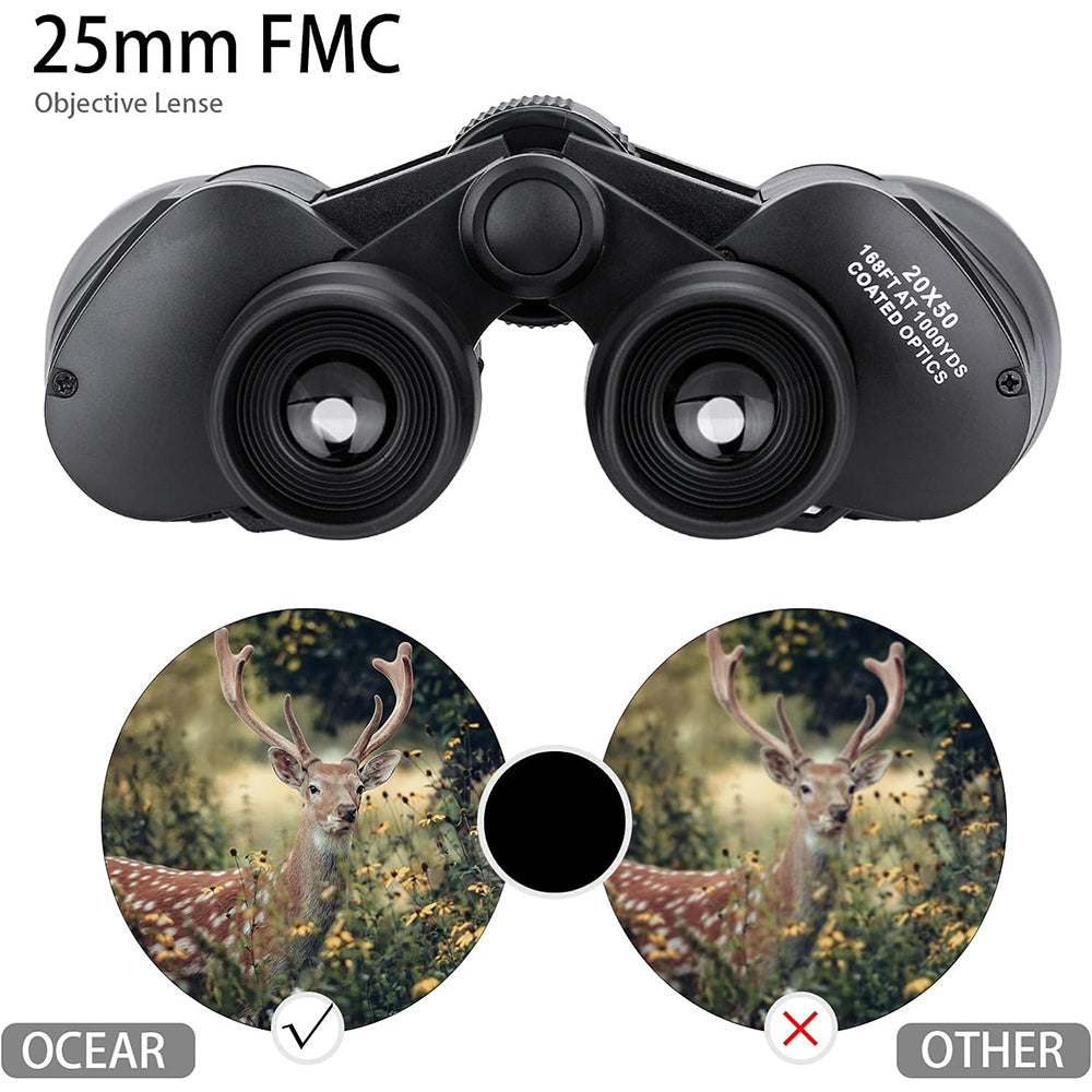 Techsuit BN3 kiikari, 20x, 50mm, Musta