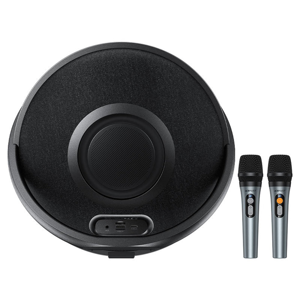 Bluetooth-kaiutin Acefast Karaoke K5 Max, 350W, TWS, RGB, vedenkestävä, musta
