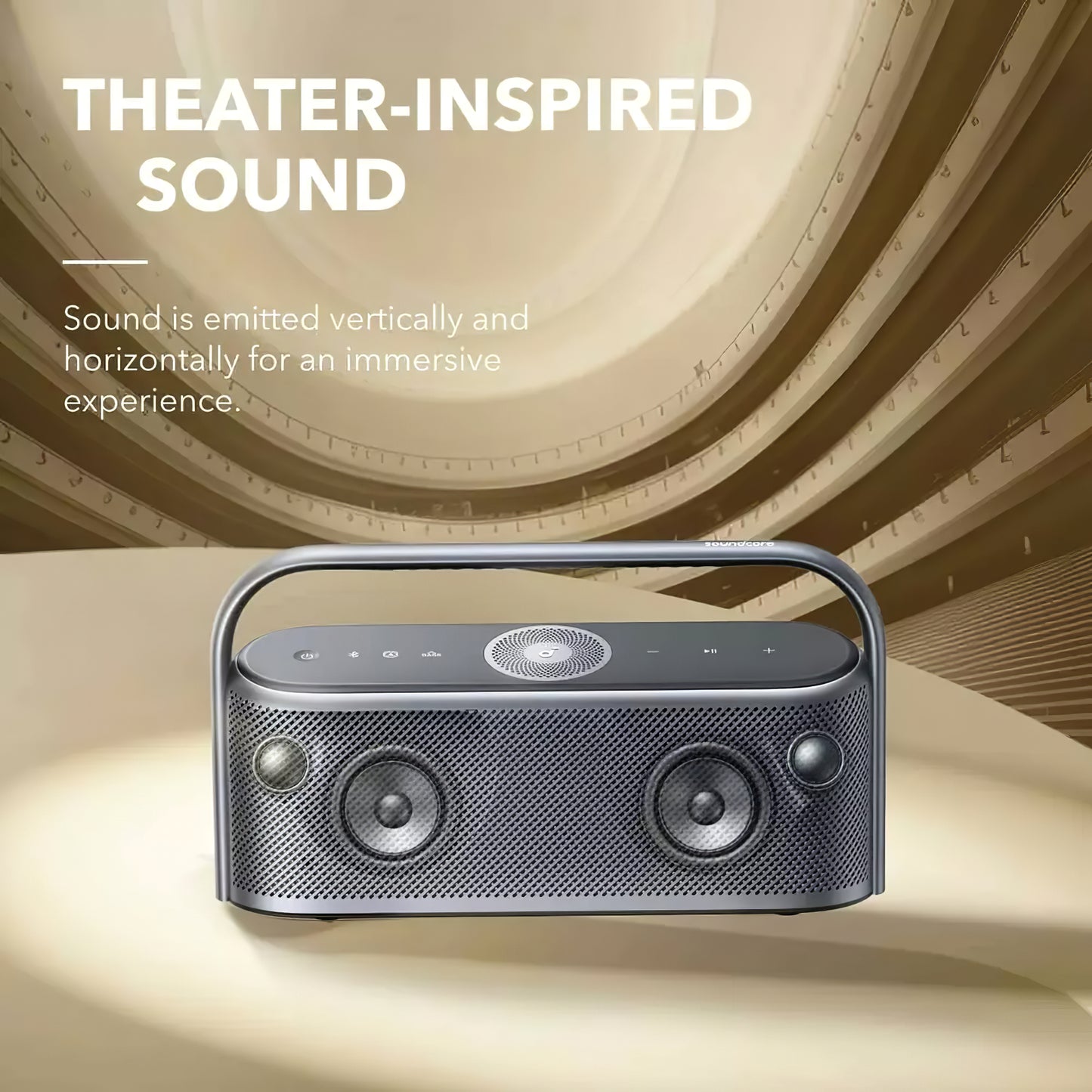 Kannettava Bluetooth-kaiutin Anker SoundCore Motion X600, 50W, vedenkestävä, musta A3130011