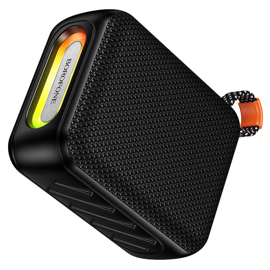 Borofone BR106 Felicitous -kannettava Bluetooth-kaiutin, 8 W, TWS, RGB, musta