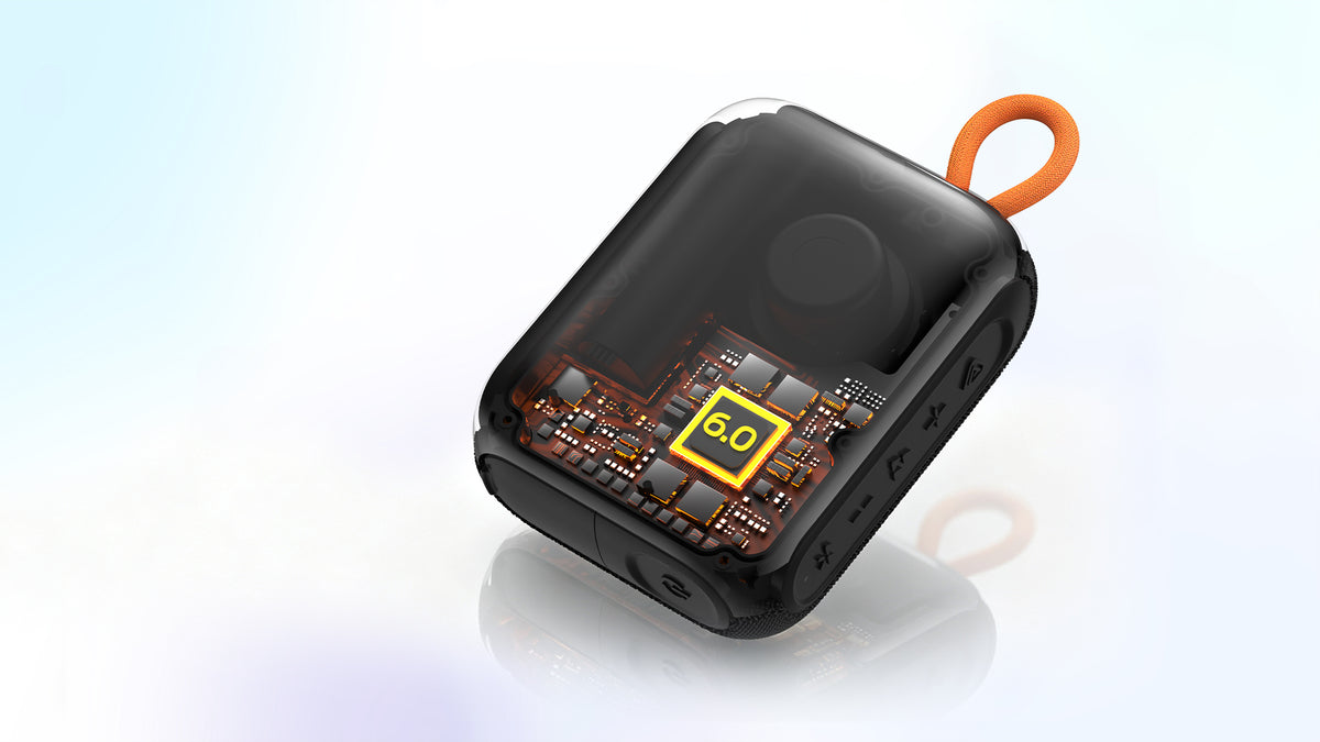 Kannettava Bluetooth-kaiutin Bugani Rove Go 5, 12W, TWS, vedenpitävä, musta