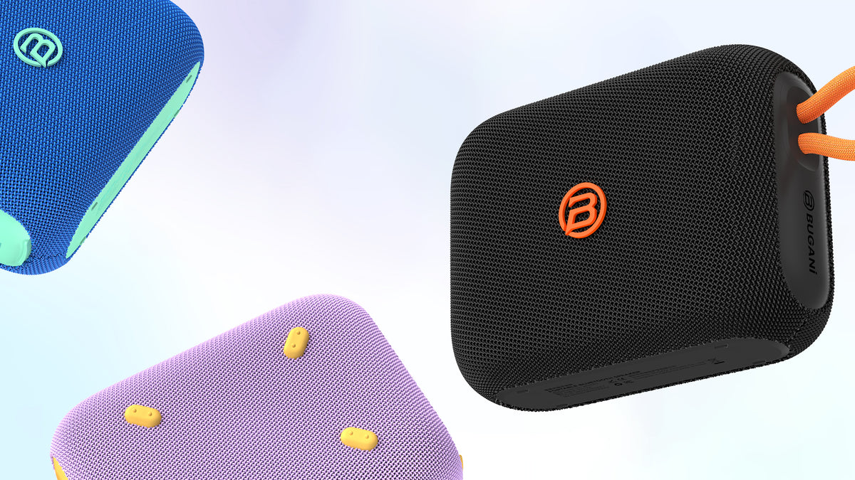 Kannettava Bluetooth-kaiutin Bugani Rove Go 5, 12W, TWS, vedenpitävä, musta