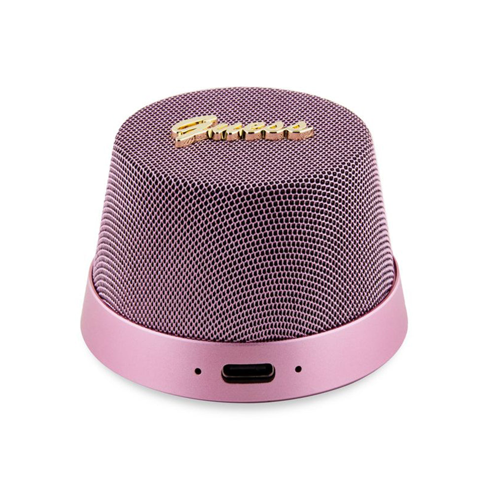 Kannettava Bluetooth-kaiutin Guess Stand Magnetic Script Metal, 3W, Vaaleanpunainen