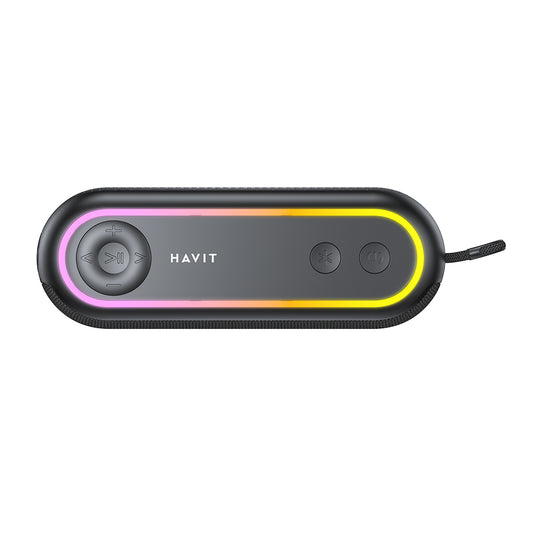 Kannettava Bluetooth-kaiutin HAVIT SK810BT, 7W, RGB, Vedenkestävä, Musta