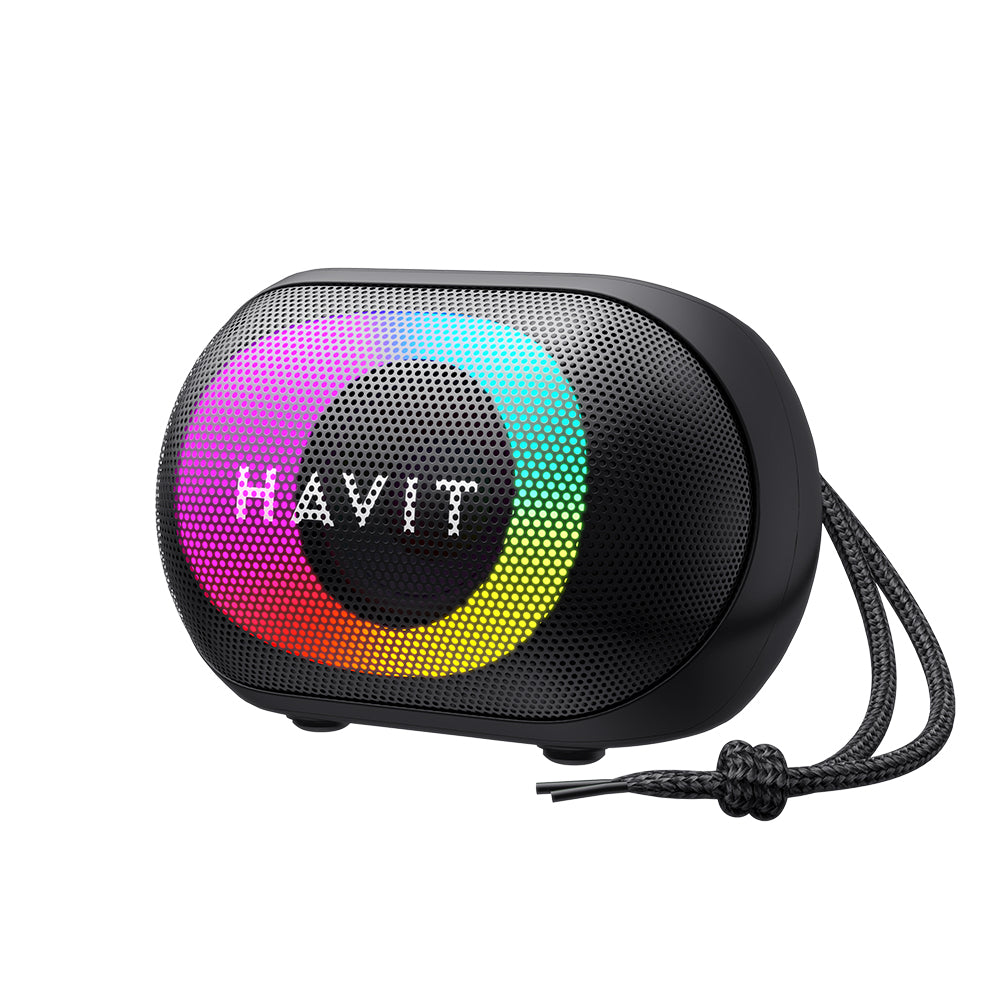 Kannettava Bluetooth-kaiutin HAVIT SK885BT, 8W, RGB, Vedenkestävä, Musta