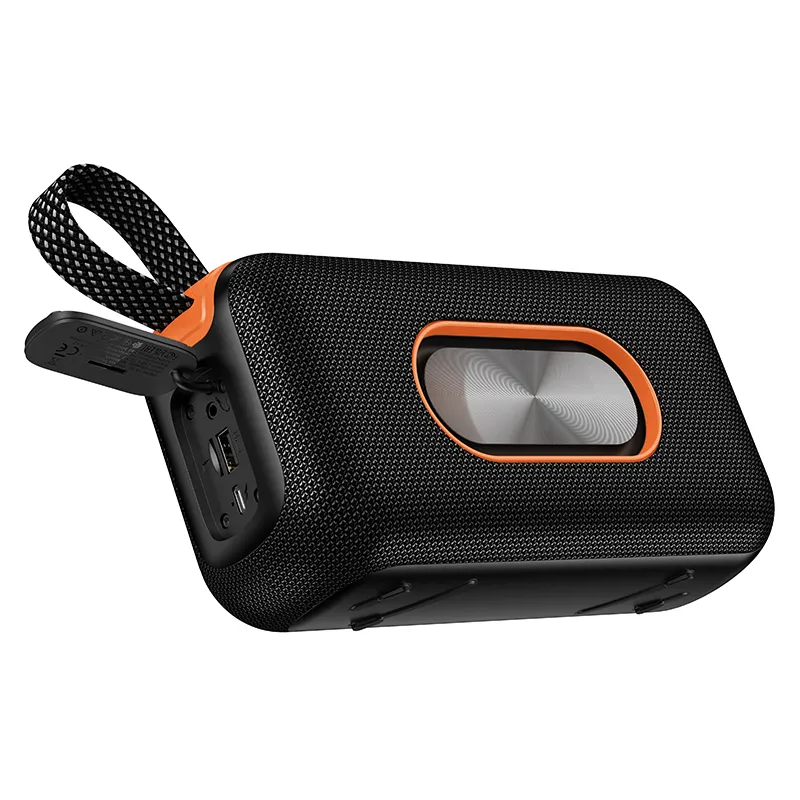 Kannettava Bluetooth-kaiutin HOCO HC32, 2 x 10W, TWS, RGB, Musta
