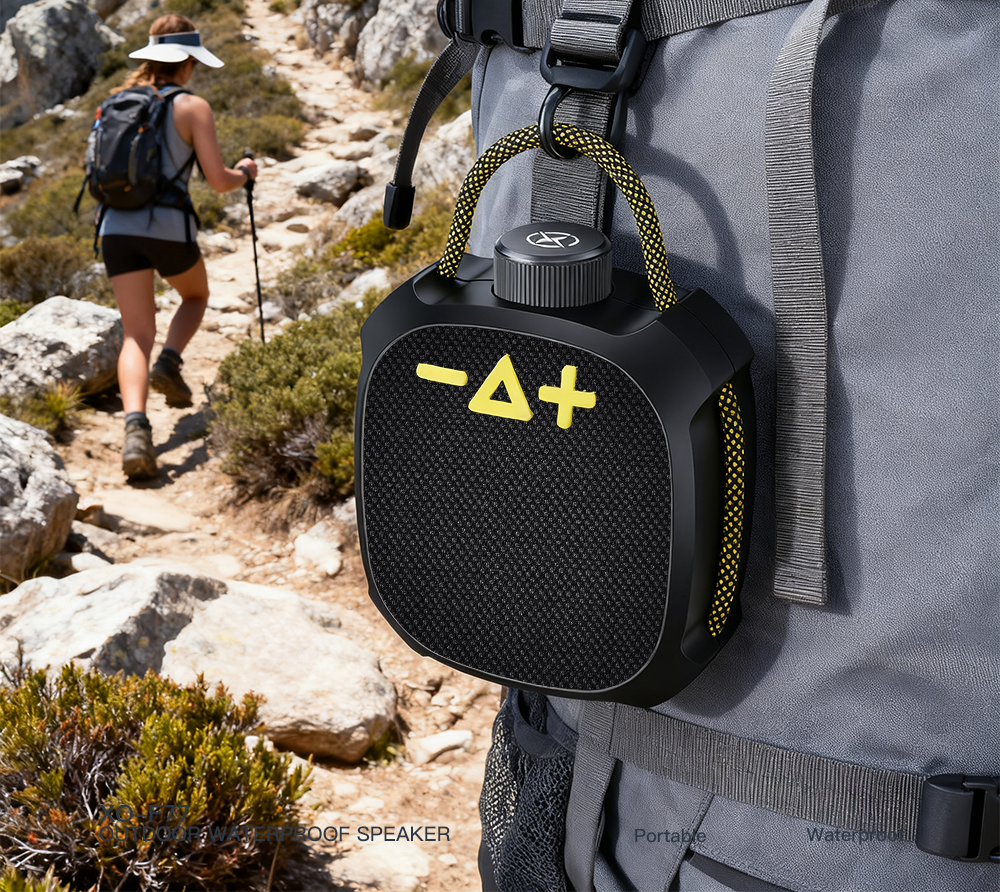 Kannettava Bluetooth-kaiutin XO Design F77, TWS, RGB, Vedenkestävä, Musta
