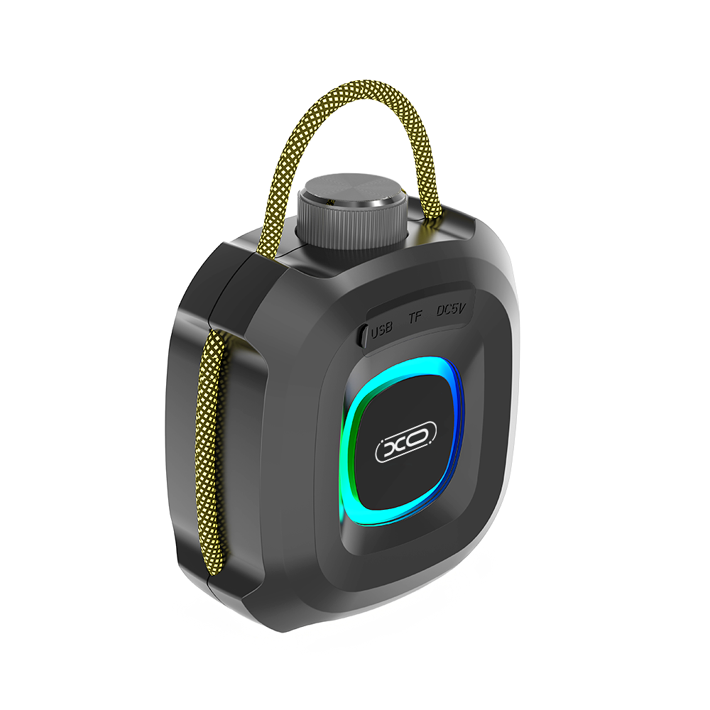 Kannettava Bluetooth-kaiutin XO Design F77, TWS, RGB, Vedenkestävä, Musta