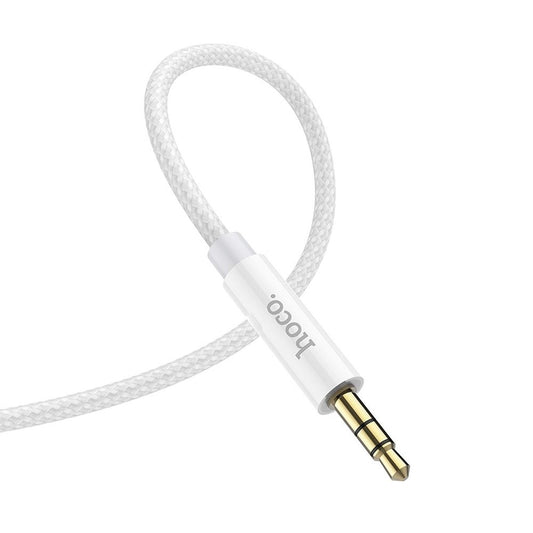 Äänikaapeli 3,5 mm - 3,5 mm HOCO UPA19, 1m, hopea