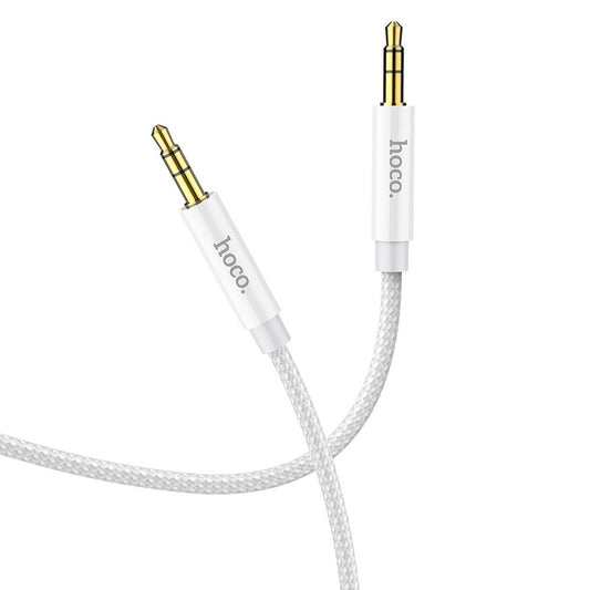Äänikaapeli 3,5 mm - 3,5 mm HOCO UPA19, 1m, hopea