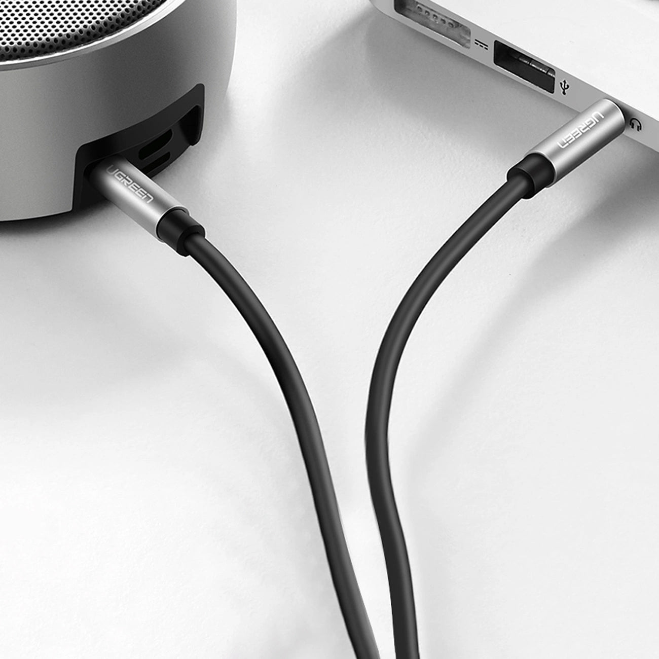 Audiojohto 3.5mm - 3.5mm UGREEN AV119, 2m, Musta