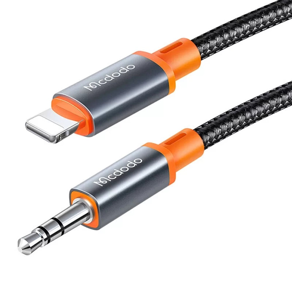 Audio Lightning - 3.5mm McDodo CA-0890 -kaapeli, 1.8m, Musta