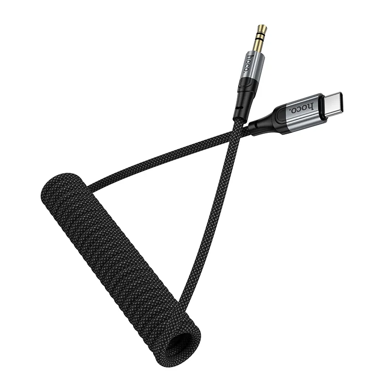 USB-C - 3.5mm HOCO UPA33B -audiokaapeli, 1.5m, Musta