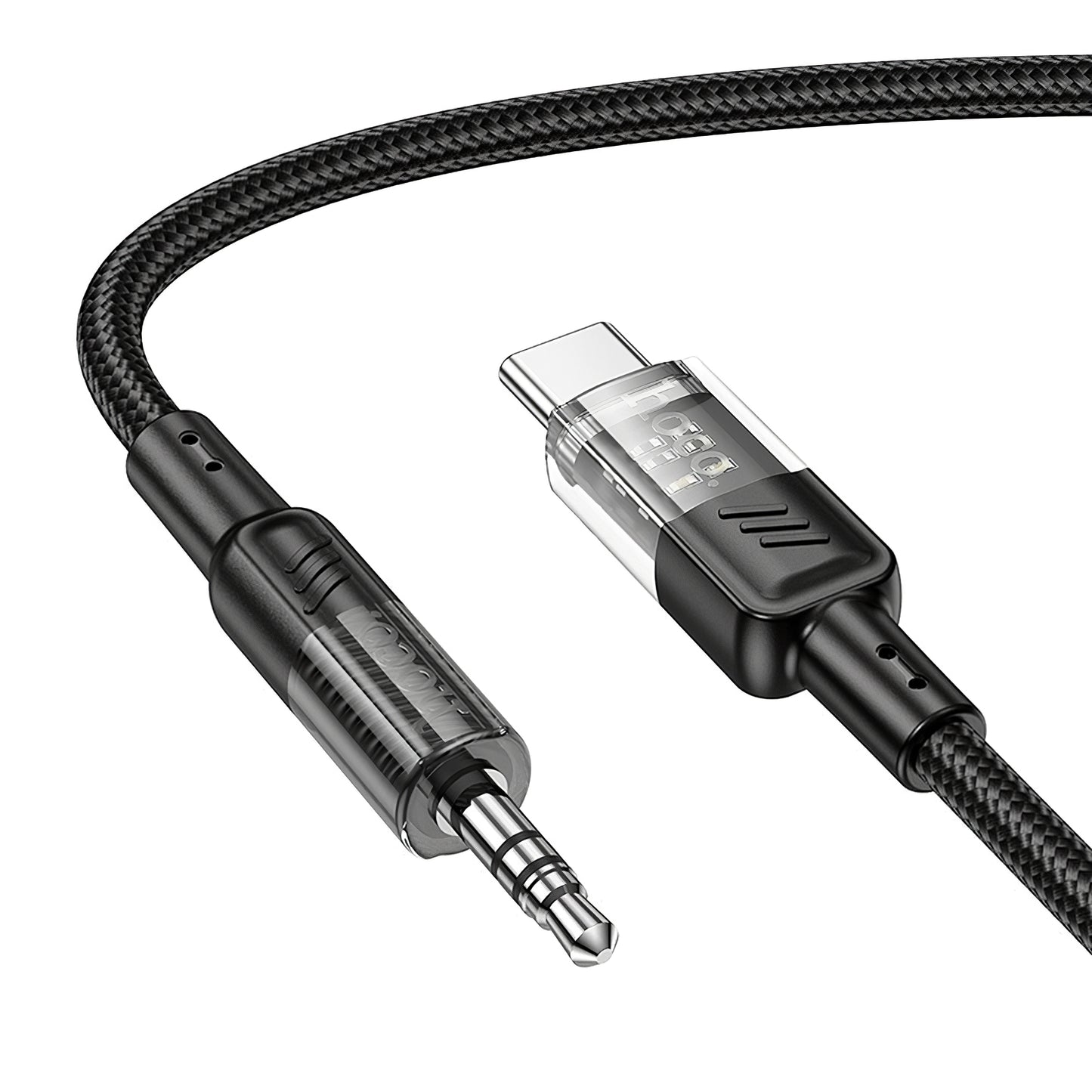 USB-C - 3,5 mm HOCO UPA27 -audiokaapeli, 1,2 m, musta
