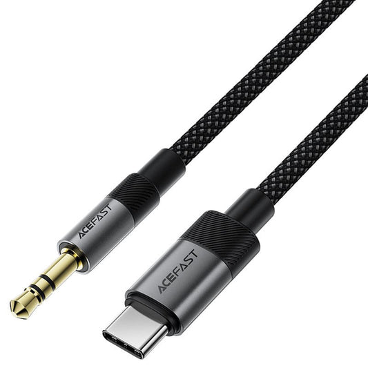 Audio USB-C - 3,5 mm Acefast J11, 1 m, Musta