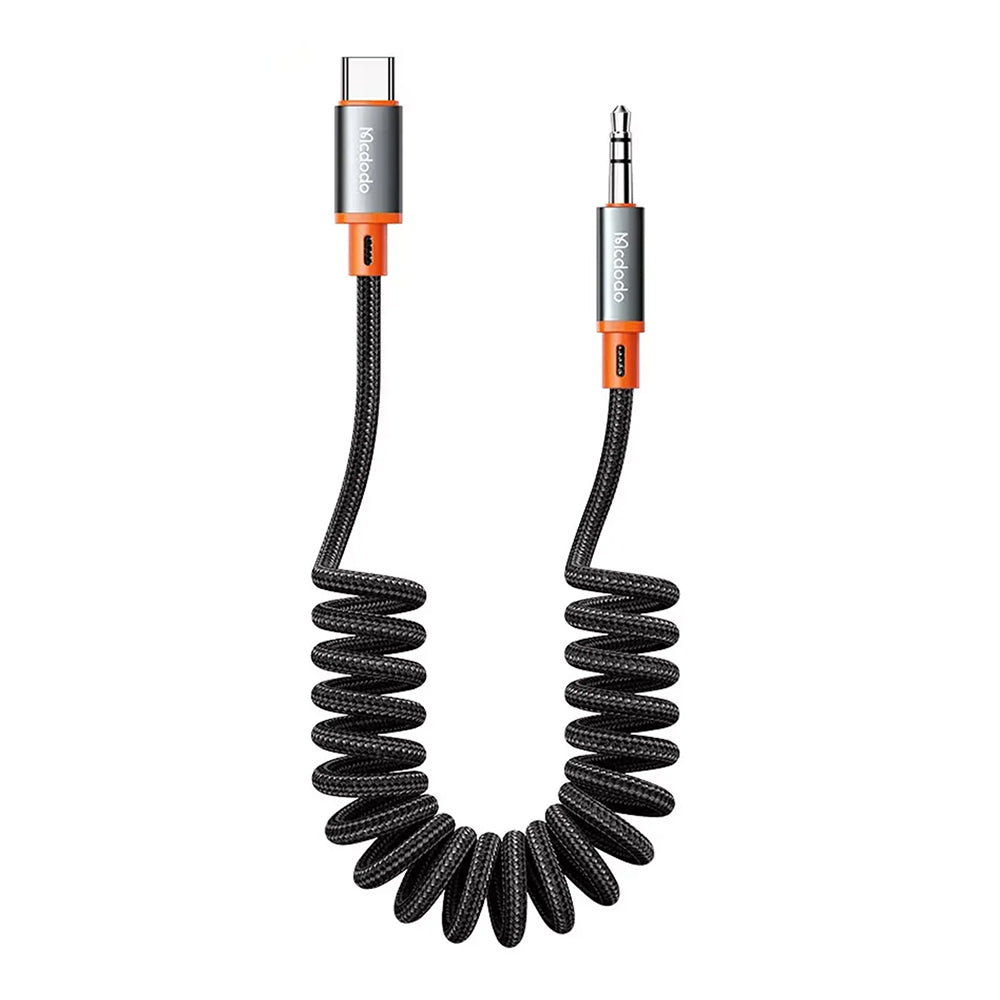 USB-C - 3.5mm McDodo CA-0900 -audiokaapeli, 1.8m, Musta