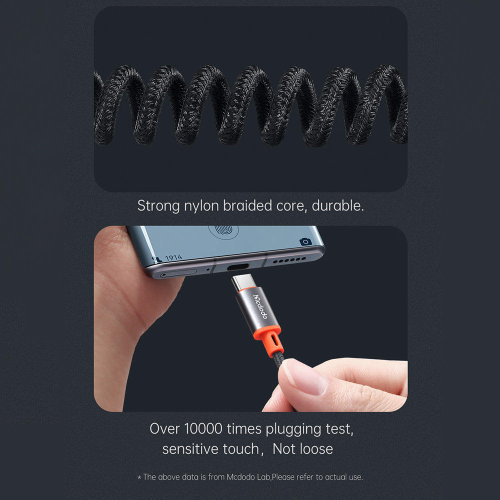 USB-C - 3.5mm McDodo CA-0900 -audiokaapeli, 1.8m, Musta