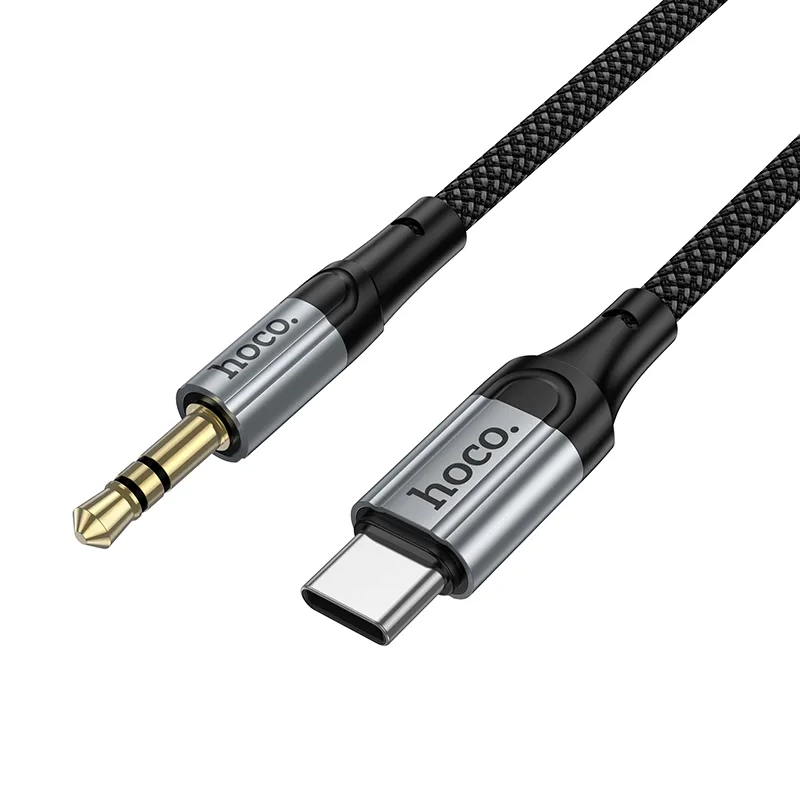 USB-C - 3.5mm HOCO UPA33B -audiokaapeli, 1.5m, Musta