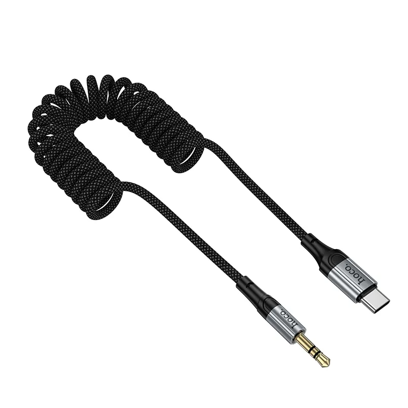 USB-C - 3.5mm HOCO UPA33B -audiokaapeli, 1.5m, Musta