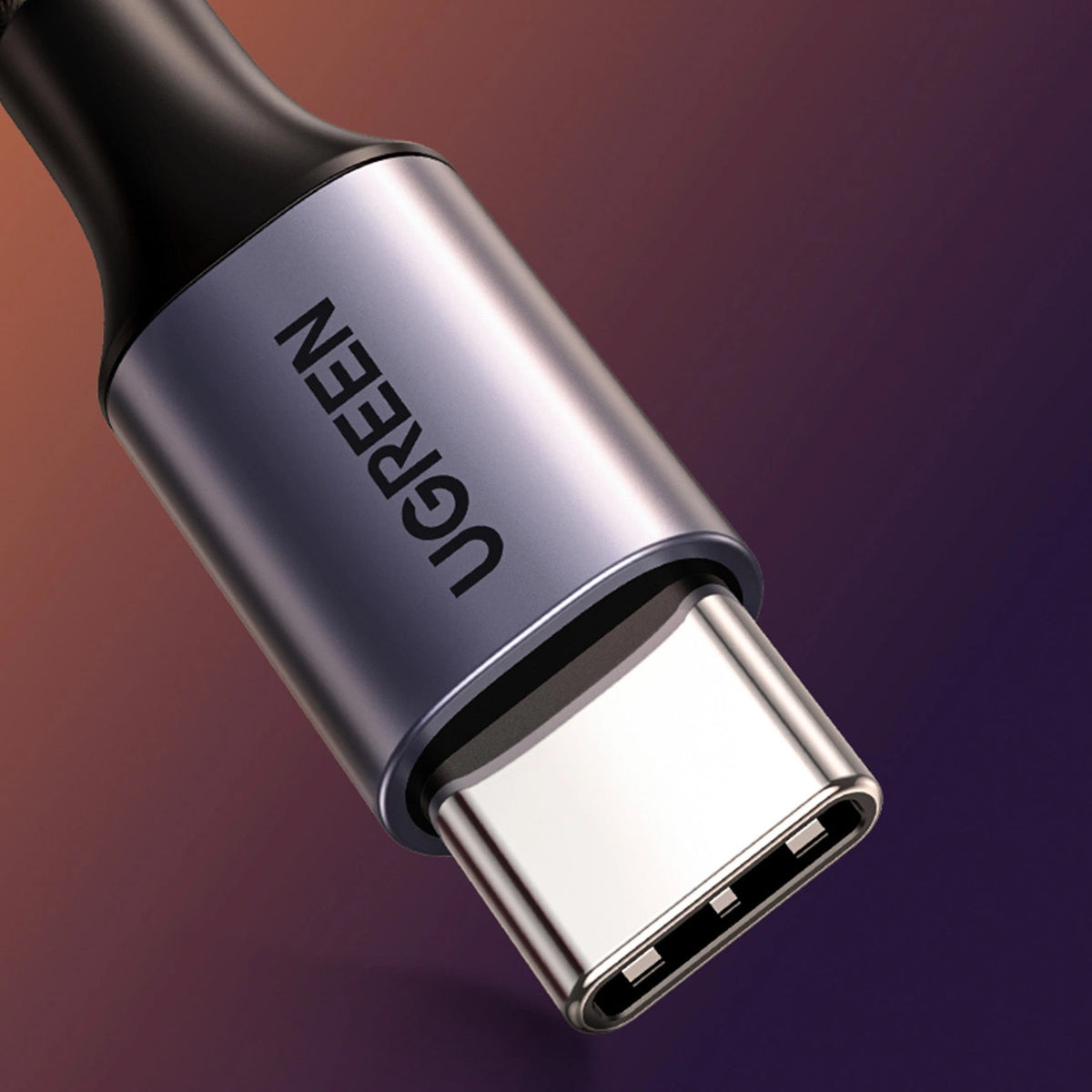 USB-C - 3.5mm UGREEN AV143 -audiokaapeli, 1m, Harmaa
