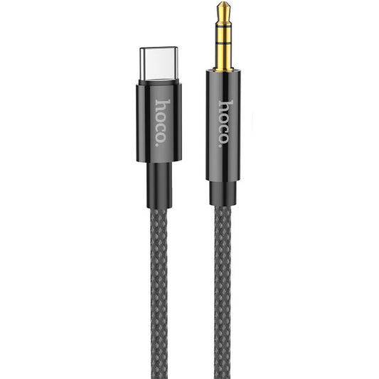Audiojohto USB-C - 3.5mm HOCO UPA19, 1m, Musta