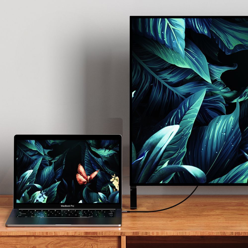 USB-C - HDMI Tech-Protect Ultraboost -audio- ja videokaapeli, 1.8m, Musta