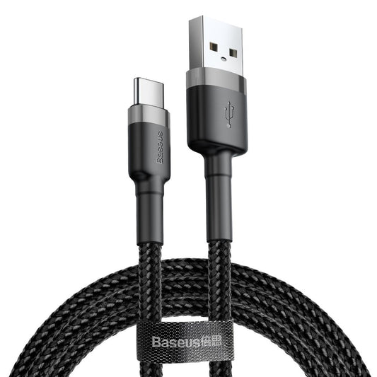 Tieto- ja latauskaapeli USB-A - USB-C Baseus Cafule, 18W, 3m, harmaa CATKLF-UG1 CATKLF-UG1 CATKLF-UG1