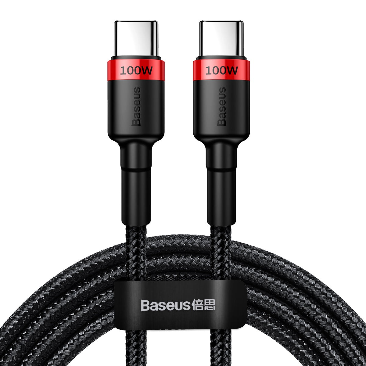 USB-C data- ja latauskaapeli - USB-C Baseus Cafule, 100W, 2m, punainen CATKLF-AL91