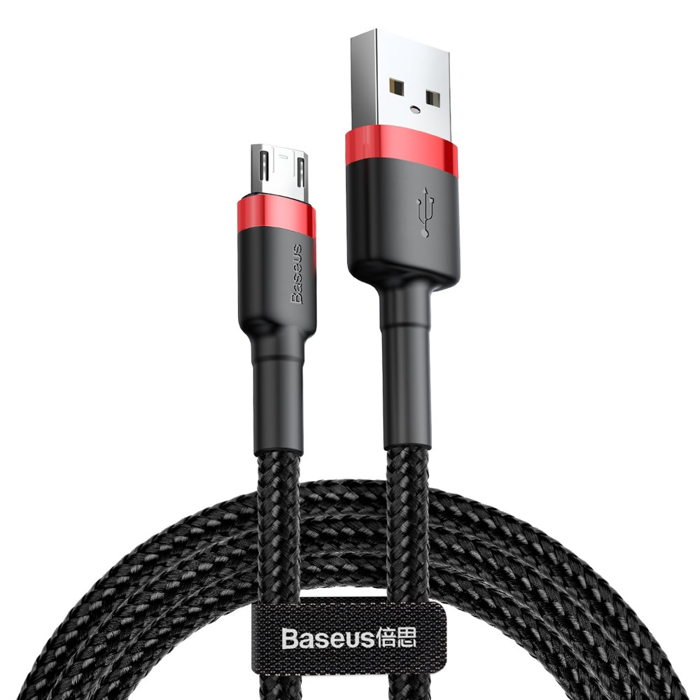 Tieto- ja latauskaapeli USB-A - microUSB Baseus Cafule, 18W, 1m, punainen CAMKLF-B91