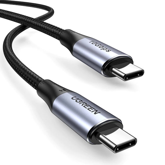 USB-C data- ja latauskaapeli - USB-C UGREEN US355, 100W, 1m, musta